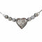 Collier Collier cœur en or blanc 18K et diamants 58 Facettes 269