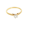 Bague 57 Bague solitaire vintage en or jaune et diamant 0,30 ct 58 Facettes