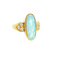 Bague 52 Bague en or jaune 18 carats, opale boulder et diamants 58 Facettes HJ250253