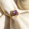 Bague 53 Vintage - Bague en or jaune et améthyste 58 Facettes