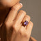 Bague 53 Vintage - Bague en or jaune et améthyste 58 Facettes