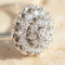 Bague 58 Bague cocktail florale en or blanc et diamants 58 Facettes