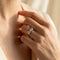 Bague 52 Bague en or jaune et blanc avec diamants 58 Facettes