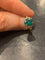 Bague 51 Bague en or jaune, émeraude et diamants 58 Facettes LP247