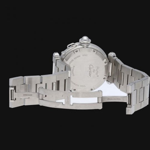 Montre Cartier Pasha C - Montre en acier 58 Facettes MT46750