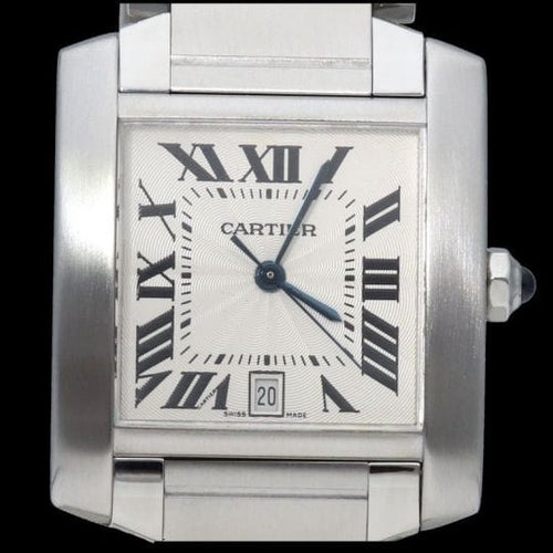 Montre Cartier Tank Française - Montre en acier 58 Facettes MT45215