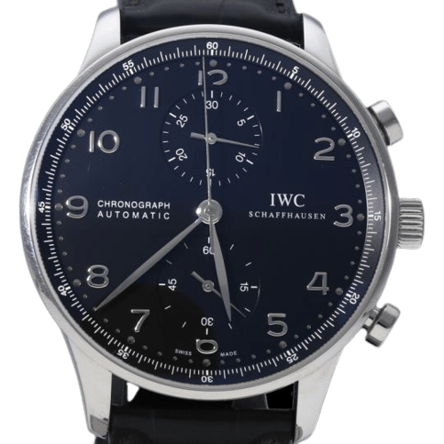 Montre IWC Portugieser - Montre chronographe en acier 58 Facettes MT46838