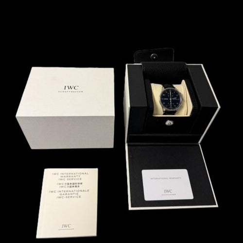 Montre IWC Portugieser - Montre chronographe en acier 58 Facettes MT46838