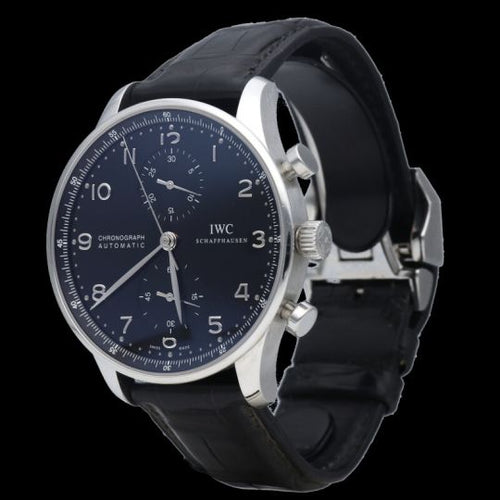 Montre IWC Portugieser - Montre chronographe en acier 58 Facettes MT46838