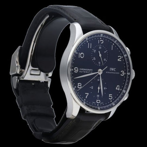 Montre IWC Portugieser - Montre chronographe en acier 58 Facettes MT46838