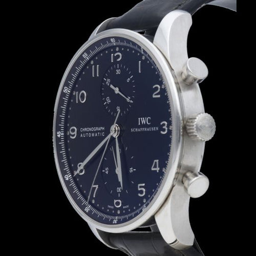 Montre IWC Portugieser - Montre chronographe en acier 58 Facettes MT46838