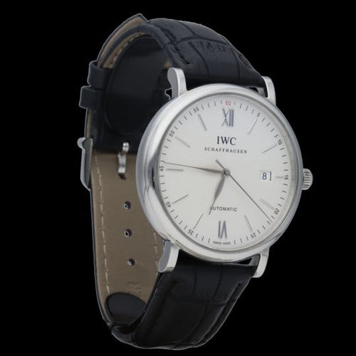 Montre IWC Portofino - Montre automatique en acier 58 Facettes MT46864