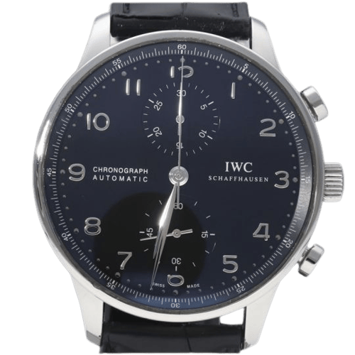 Montre IWC Portugieser - Montre Chronograph en acier 58 Facettes MT46865