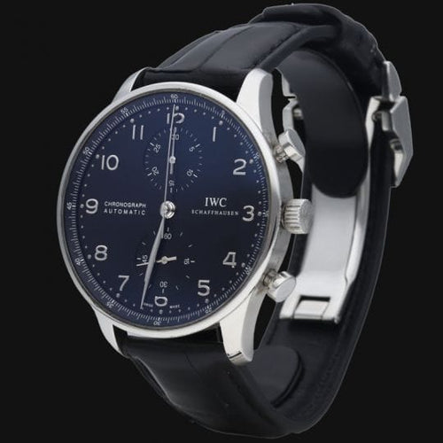 Montre IWC Portugieser - Montre Chronograph en acier 58 Facettes MT46865