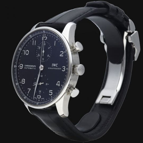 Montre IWC Portugieser - Montre Chronograph en acier 58 Facettes MT46865