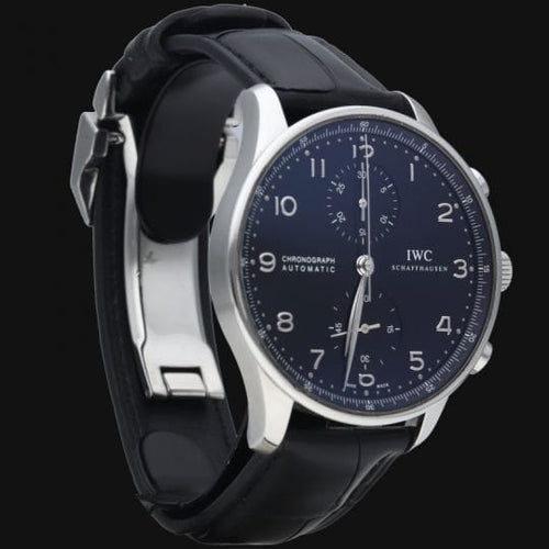 Montre IWC Portugieser - Montre Chronograph en acier 58 Facettes MT46865