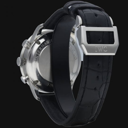 Montre IWC Portugieser - Montre Chronograph en acier 58 Facettes MT46865