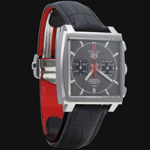 Montre TAG Heuer Monaco - Montre Chronograph Calibre 12 en acier 58 Facettes MT46495