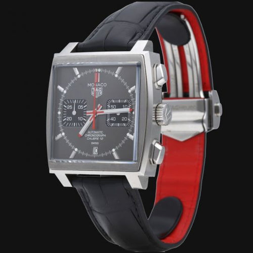 Montre TAG Heuer Monaco - Montre Chronograph Calibre 12 en acier 58 Facettes MT46495