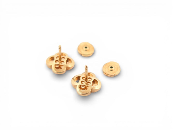 Boucles d'oreilles Van Cleef & Arpels Pure Alhambra - Boucles d'oreilles en or jaune 58 Facettes 273334