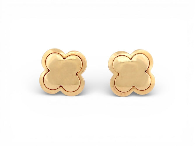 Boucles d'oreilles Van Cleef & Arpels Pure Alhambra - Boucles d'oreilles en or jaune 58 Facettes 273334