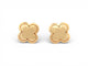 Boucles d'oreilles Van Cleef & Arpels Pure Alhambra - Boucles d'oreilles en or jaune 58 Facettes 273334