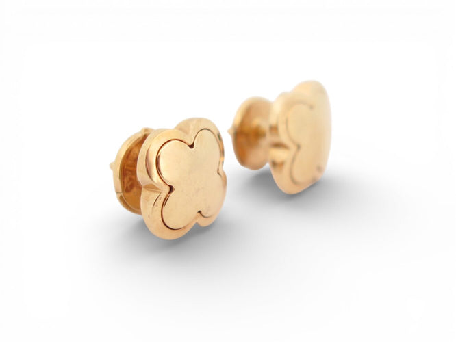 Boucles d'oreilles Van Cleef & Arpels Pure Alhambra - Boucles d'oreilles en or jaune 58 Facettes 273334