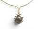 Collier Collier pendentif motif corail en or jaune 18K et perle grise 58 Facettes 273059