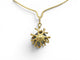 Collier Collier pendentif motif corail en or jaune 18K et perle grise 58 Facettes 273059