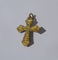 Pendentif Croix régionale XIXe - Pendentif en or jaune, émail bleu et perle 58 Facettes Pendentif