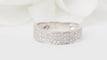 Bague 50 Bague ruban en or blanc et diamants 58 Facettes 21045