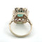 Bague 53 Bague en or jaune avec diamants et émeraude centrale 58 Facettes 377/26 C