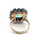 Bague 55 Bague en or jaune avec diamants et émeraude 58 Facettes 377/26 B
