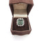 Bague 55 Bague en or jaune avec diamants et émeraude 58 Facettes 377/26 B