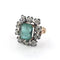 Bague en or jaune avec diamants et émeraude 58 Facettes 377/26 F