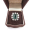 Bague en or jaune avec diamants et émeraude 58 Facettes 377/26 F