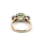 Bague 51 Bague en or jaune 18 ct avec diamants et émeraude 58 Facettes 377/26 G