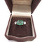 Bague 51 Bague en or jaune 18 ct avec diamants et émeraude 58 Facettes 377/26 G