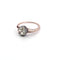 Bague 54 Bague en or rose 18 ct et argent avec diamant 58 Facettes 140/26 C