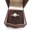 Bague 54 Bague en or rose 18 ct et argent avec diamant 58 Facettes 140/26 C