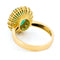 Bague 55 Bague cluster victorienne en or jaune 18k, émeraude et diamants 58 Facettes C1A17C6B35DA4811AFC6280F5189961A
