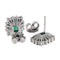 Boucles d'oreilles Boucles d'oreilles en or blanc, émeraudes IGI et diamants 58 Facettes G3957