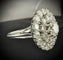 Bague 60 Bague marguerite en platine et diamants 58 Facettes Bague 05
