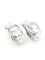 Boucles d'oreilles Hermès Deux anneaux - Boucles d'oreilles vintage en argent 58 Facettes HERMES BO