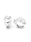 Boucles d'oreilles Hermès Deux anneaux - Boucles d'oreilles vintage en argent 58 Facettes HERMES BO