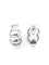 Boucles d'oreilles Hermès Deux anneaux - Boucles d'oreilles vintage en argent 58 Facettes HERMES BO