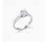 Bague 50 Solitaire - Bague en or blanc 750 et diamant 0,65 ct 58 Facettes Solitaire 4 griffes 0.65 cts