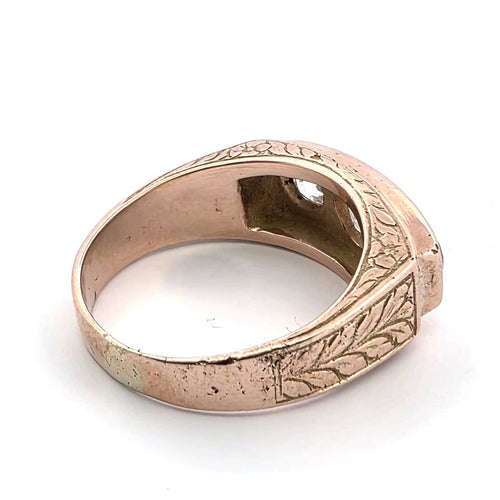 Bague 56 Bague en or jaune 14 ct et diamants 58 Facettes 1994 A 166/26