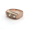 Bague 56 Bague en or jaune 14 ct et diamants 58 Facettes 1994 A 166/26