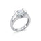 Bague 56 Bague V en or blanc et diamant 1,10 ct 58 Facettes Bague v